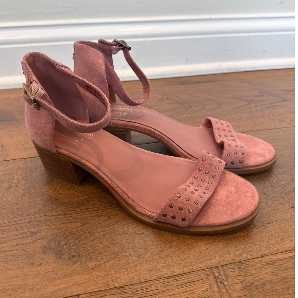 Koolaburra by UGG Bellen Ankle Strap Sandals Studded Dusty Pink Womens Size 8
